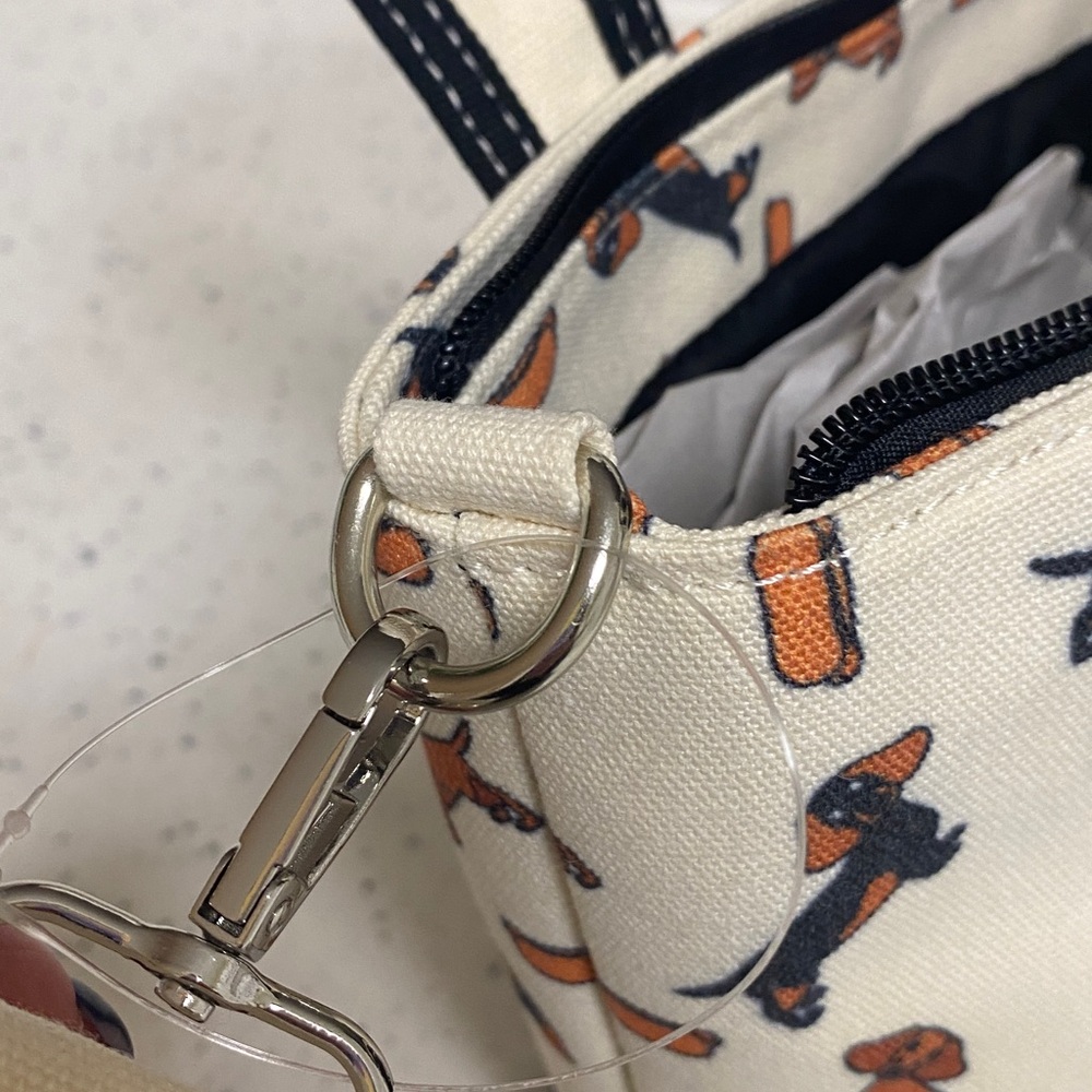 NWT.  Aeropostale, canvas, dachshund handbag. - Picture 12 of 15